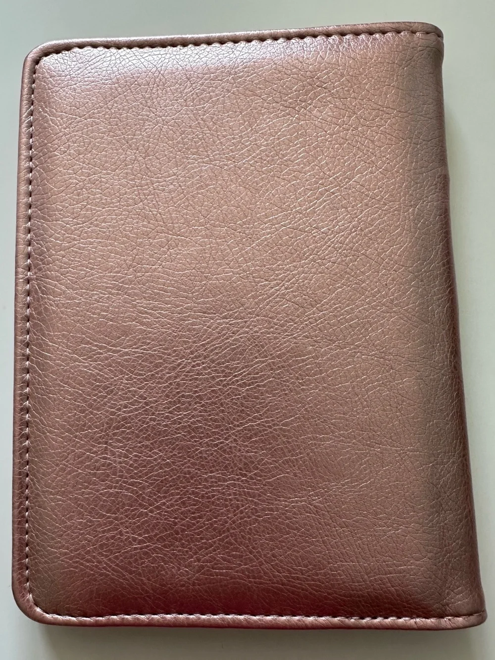 Pink Metallic Passport Holder Card Slots Pen Sim Money International Travel USA